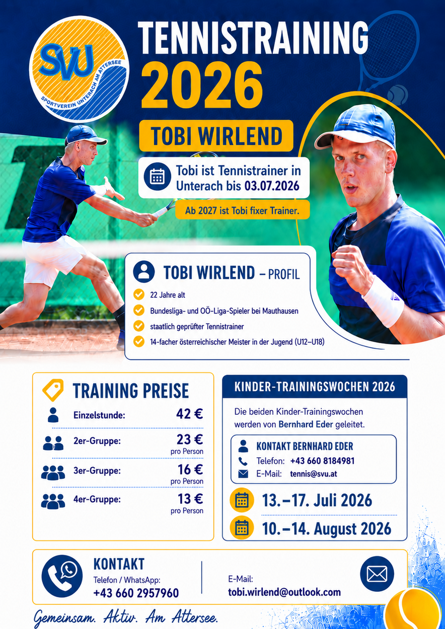 Tennistraining & Kinder-Trainingswochen 2026